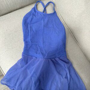Anne Klein for Sirena 1 Piece Swimsuit, Purple w/ Sheer Overskirt, Size 8, NWOT